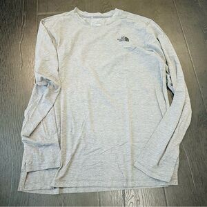 The North Face Men's Heather Gray Long Sleeve Tee